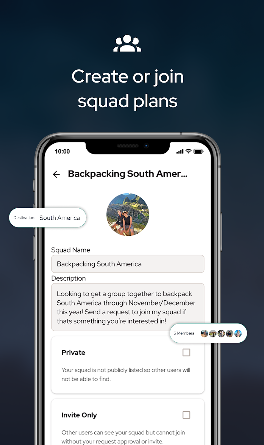 Travel Squad App Screenshot 5